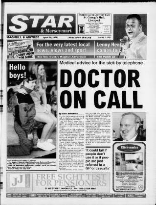 cover page of Maghull & Aintree Star published on April 29, 1999