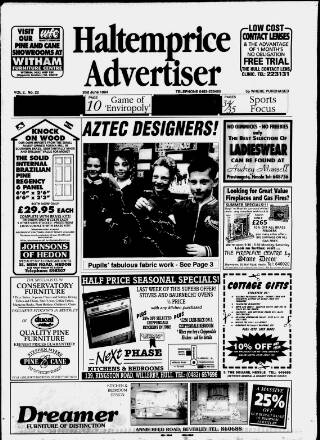 cover page of Haltemprice & East Yorkshire Advertiser published on June 2, 1994