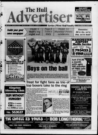 cover page of West Hull Advertiser published on April 28, 1999