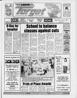cover page of Louth Target published on April 29, 1998