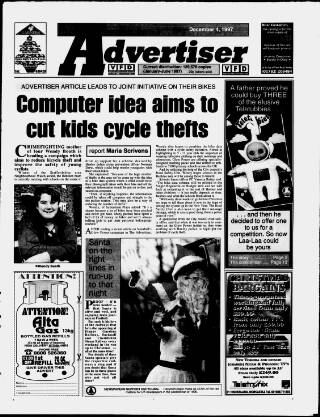 cover page of Potteries Advertiser published on December 4, 1997