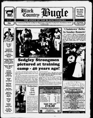 cover page of Black Country Bugle published on December 3, 1998