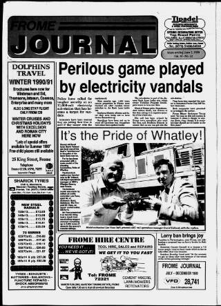 cover page of Frome Journal published on June 2, 1990