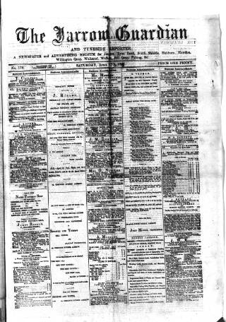 cover page of Jarrow Guardian and Tyneside Reporter published on April 17, 1875