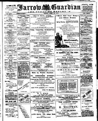 cover page of Jarrow Guardian and Tyneside Reporter published on April 30, 1909