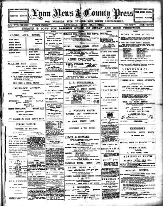 cover page of Lynn News & County Press published on May 28, 1904
