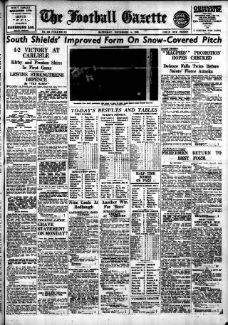 cover page of Football Gazette (South Shields) published on December 5, 1936
