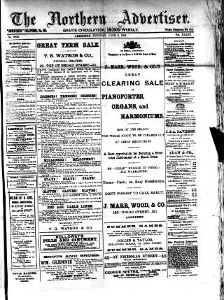 cover page of Northern Advertiser (Aberdeen) published on June 2, 1891