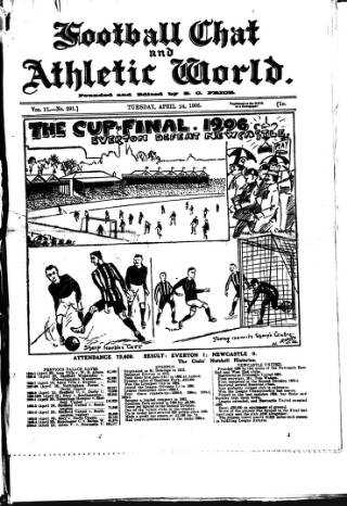 cover page of Athletic Chat published on April 24, 1906