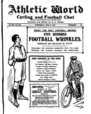 cover page of Athletic Chat published on June 24, 1908