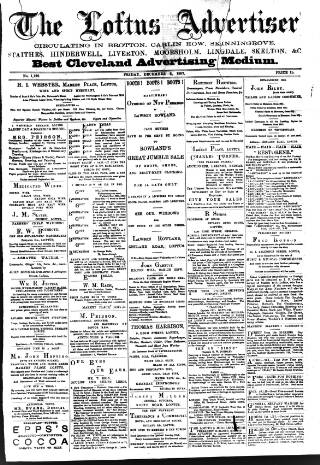 cover page of Loftus Advertiser published on December 3, 1897