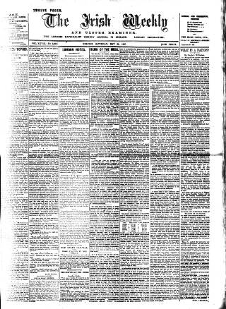 cover page of Irish Weekly and Ulster Examiner published on May 25, 1907