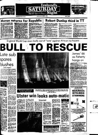 cover page of Ireland's Saturday Night published on June 2, 1990