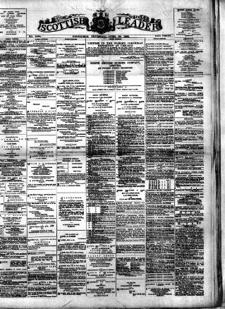 cover page of Scottish Leader published on April 20, 1893