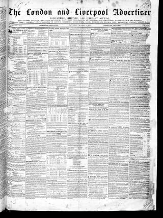 cover page of London and Liverpool Advertiser published on December 18, 1847
