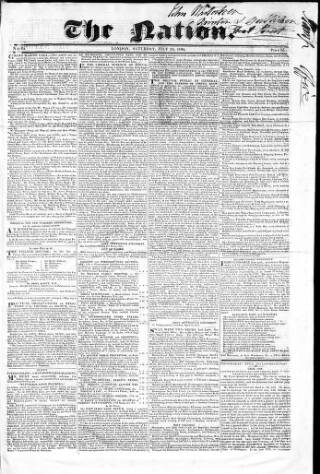 cover page of Nation published on July 24, 1824
