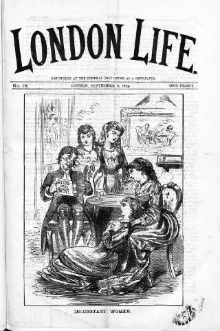 cover page of London Life published on September 6, 1879