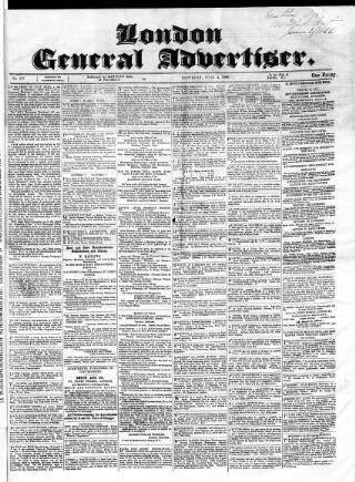 cover page of Morning Mail (London) published on June 2, 1866