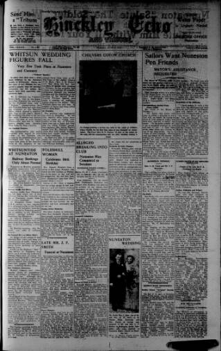 cover page of Hinckley Echo published on June 2, 1944