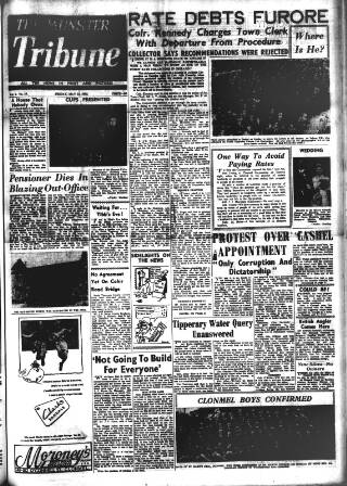 cover page of Munster Tribune published on May 11, 1956
