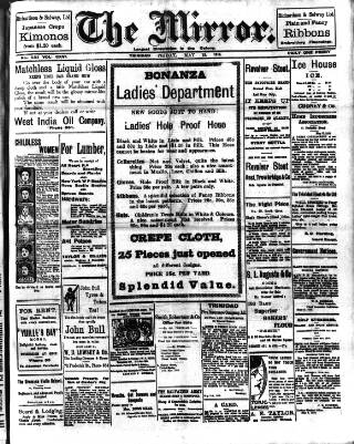cover page of Mirror (Trinidad & Tobago) published on May 19, 1916