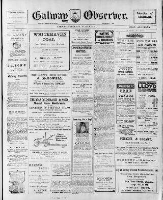 cover page of Galway Observer published on June 2, 1928