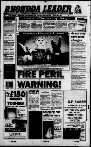 cover page of Rhondda Leader published on May 6, 1993