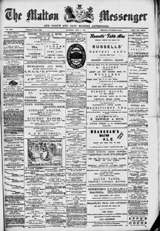 cover page of Malton Messenger published on June 2, 1894