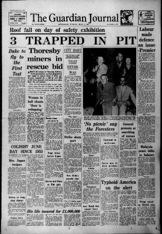 cover page of Nottingham Guardian published on June 2, 1964