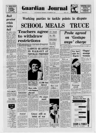cover page of Nottingham Guardian published on November 29, 1967