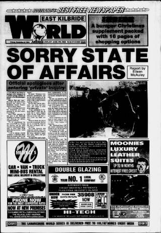 cover page of East Kilbride World published on December 2, 1994