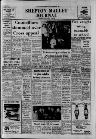 cover page of Shepton Mallet Journal published on December 4, 1980