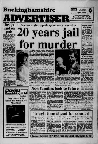 cover page of Buckinghamshire Advertiser published on December 2, 1992