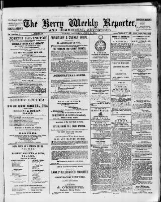 cover page of Kerry Reporter published on June 2, 1883