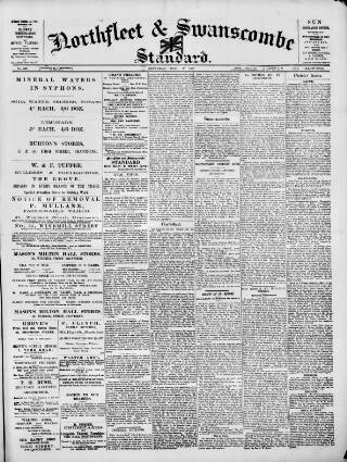 cover page of Northfleet and Swanscombe Standard published on April 27, 1901