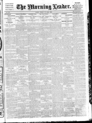 cover page of Morning Leader published on April 29, 1904