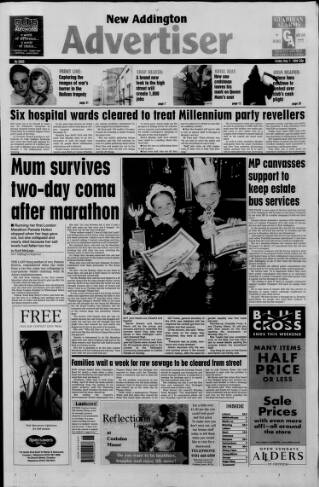cover page of New Addington Advertiser published on May 7, 1999