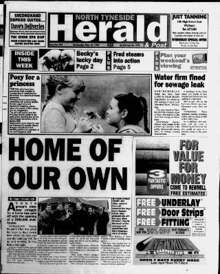 cover page of North Tyneside Herald & Post published on May 12, 1999