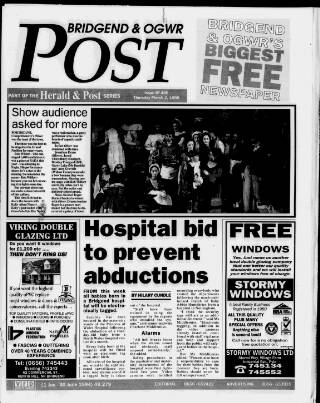 cover page of Bridgend & Ogwr Herald & Post published on March 2, 1995