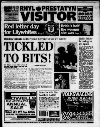 cover page of Rhyl, Prestatyn Visitor published on December 4, 1997