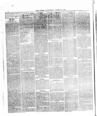 cover page of Bedworth Times published on April 17, 1875