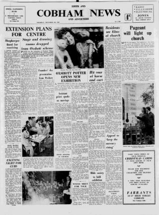 cover page of Cobham News and Advertiser published on November 6, 1969