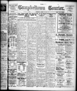 cover page of Campbeltown Courier published on May 23, 1936