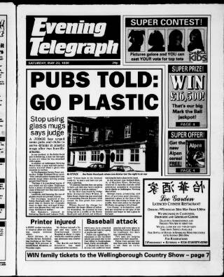 cover page of Northamptonshire Evening Telegraph published on May 20, 1995