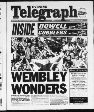 cover page of Northamptonshire Evening Telegraph published on May 26, 1997