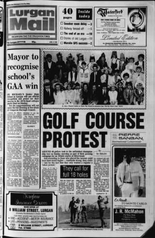 cover page of Lurgan Mail published on April 19, 1984