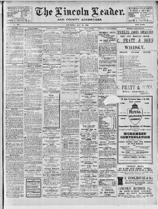 cover page of Lincoln Leader and County Advertiser published on May 25, 1907