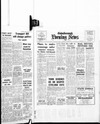 cover page of Gainsborough Evening News published on April 30, 1968