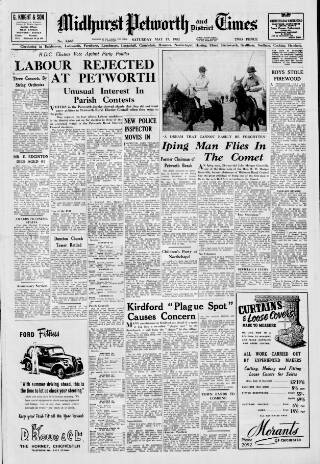 cover page of Midhurst and Petworth Observer published on May 17, 1952