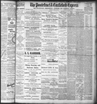 cover page of Pontefract & Castleford Express published on April 27, 1901